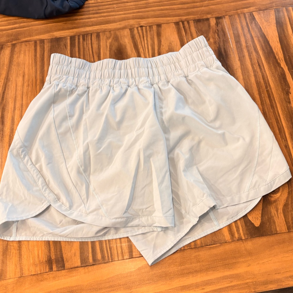 Lululemon Light Blue Elastic Waist Shorts